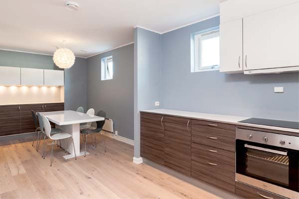 Hero image: bright kitchen in a Milepel Campus home